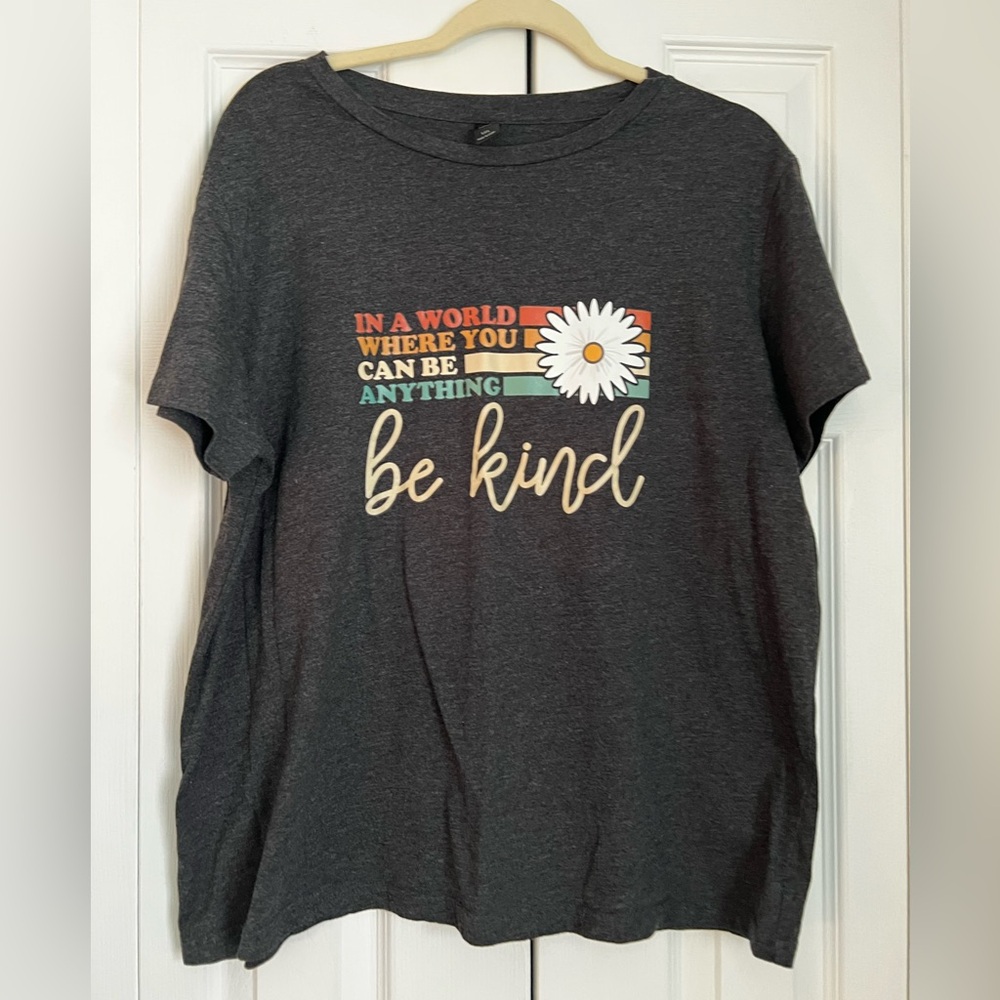 Shein Curve Charcoal T-Shirt 1XL